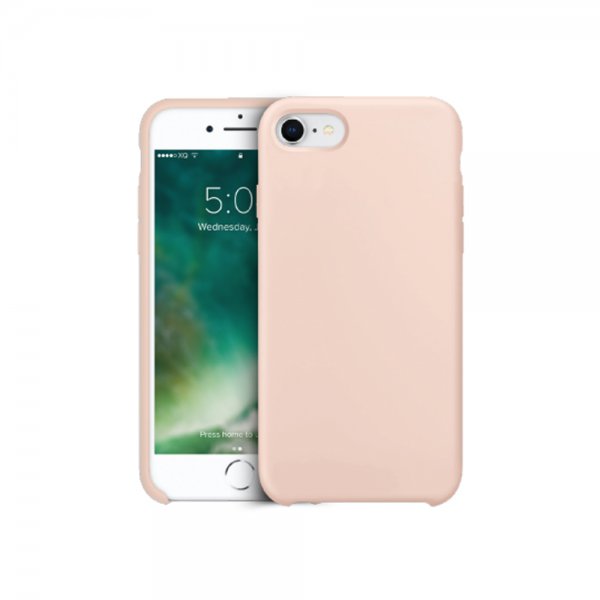 Xqisit iPhone 7/8/SE Skal Silicone Case Rosa