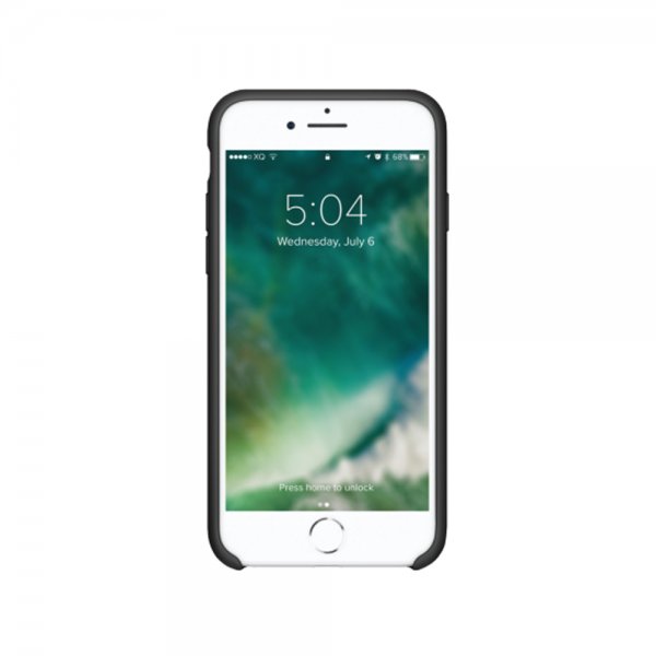 Xqisit iPhone 7/8/SE Skal Silicone Case Svart