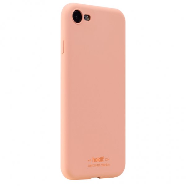 holdit iPhone 7/8/SE Skal Silikon Pink Peach
