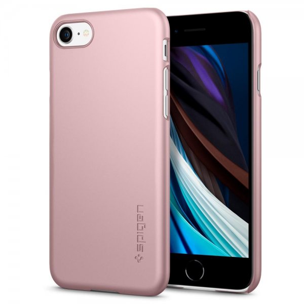 Spigen iPhone 7/8/SE Skal Thin Fit Roseguld