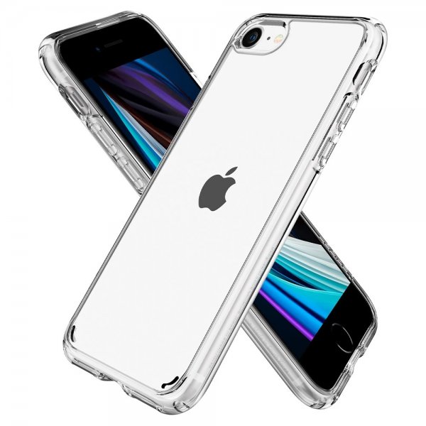 Spigen iPhone 7/8/SE Skal Ultra Hybrid Crystal Clear