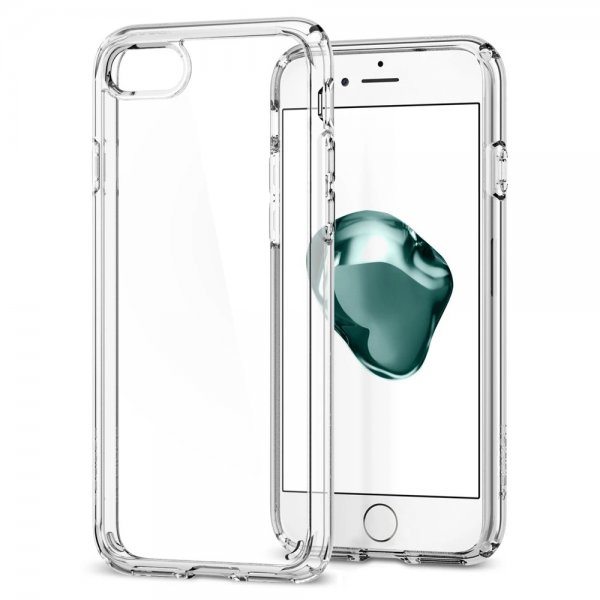 Spigen iPhone 7/8/SE Skal Ultra Hybrid Crystal Clear