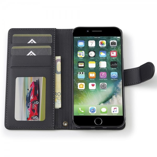 Nordic Covers iPhone 7/8/SE Fodral med avtagbart MagSafe-skal Raven Black