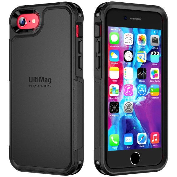 4smarts iPhone 7/8/SE Skal Defend Case MagSafe Svart