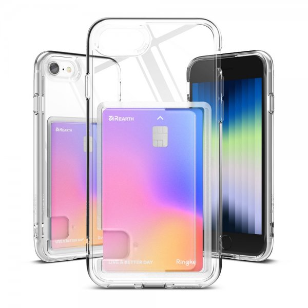 Ringke iPhone 7/8/SE Skal Fusion Card Clear