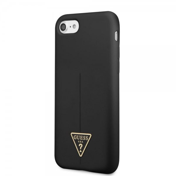 Guess iPhone 7/8/SE Skal Metal Triangle Svart