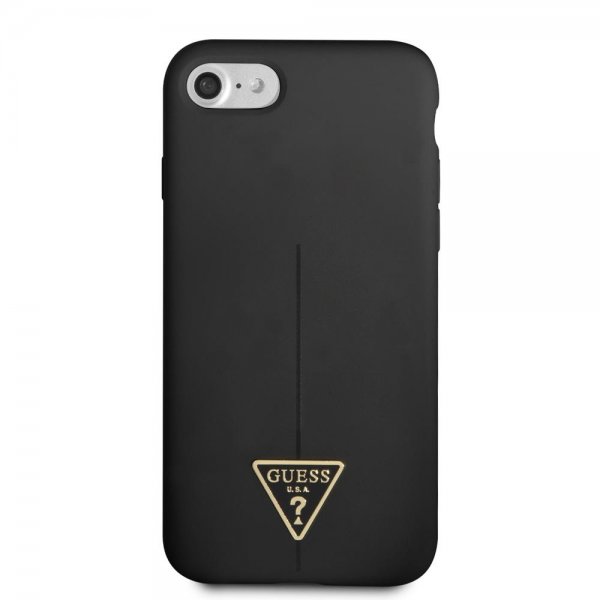 Guess iPhone 7/8/SE Skal Metal Triangle Svart
