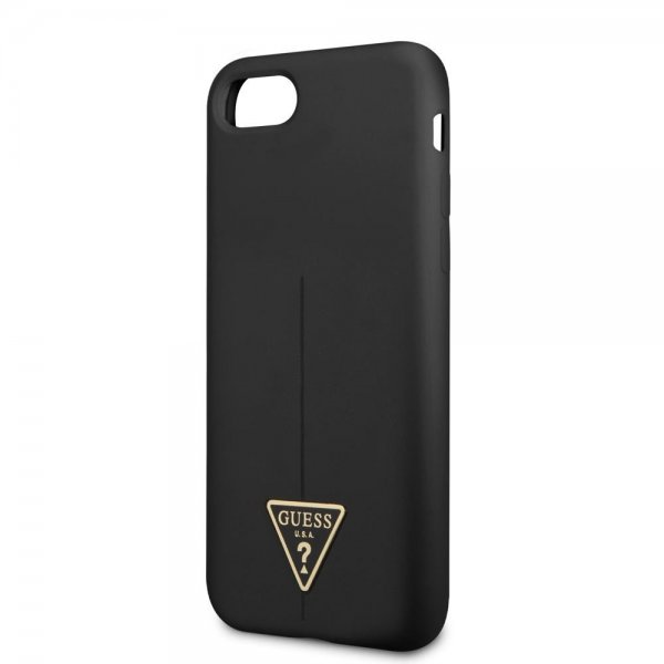 Guess iPhone 7/8/SE Skal Metal Triangle Svart