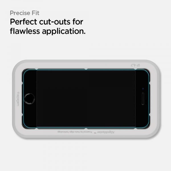 Spigen iPhone 7/8/SE Skärmskydd GLAS.tR ALIGNmaster