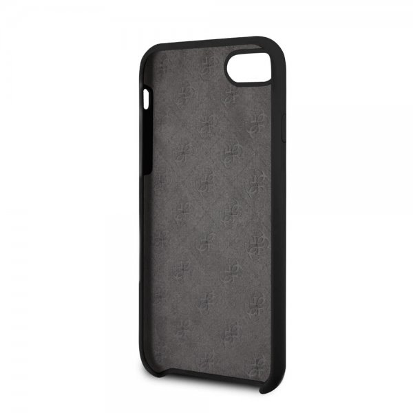 Guess iPhone 7/8/SE Skal Silicone Logo Svart