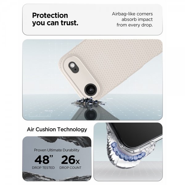 Spigen iPhone Air Skal Liquid Air Natural Titanium