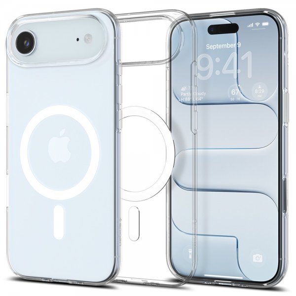 Spigen iPhone Air Skal Liquid Crystal MagFit Clear White