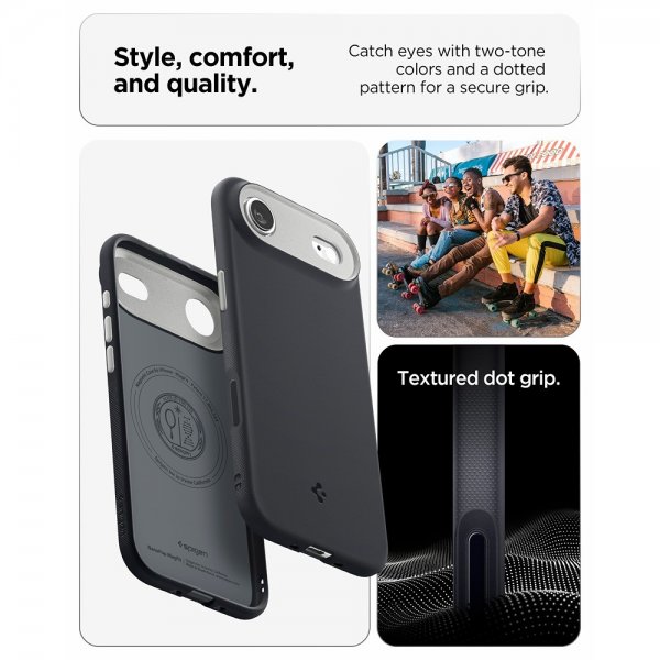 Spigen iPhone Air Skal Nano Pop MagFit Black Sesame