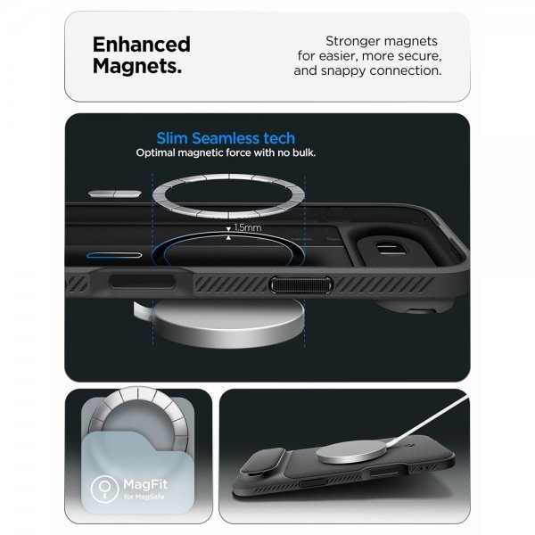Spigen iPhone Air Skal Optik Armor MagFit Svart