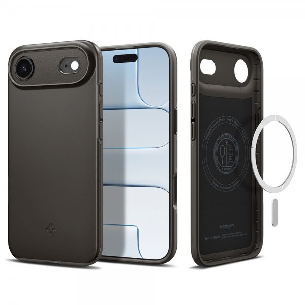 Spigen iPhone Air Skal Thin Fit MagFit Gunmetal
