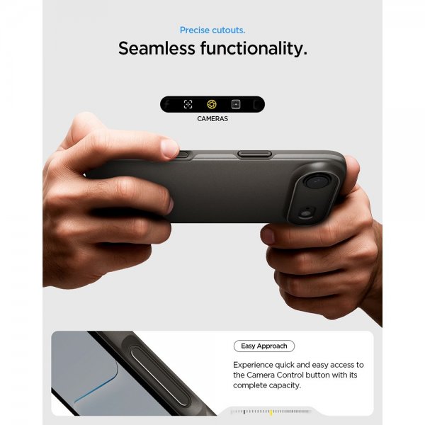 Spigen iPhone Air Skal Thin Fit MagFit Gunmetal