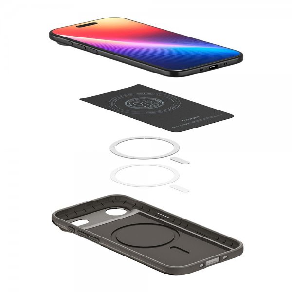 Spigen iPhone Air Skal Thin Fit MagFit Gunmetal