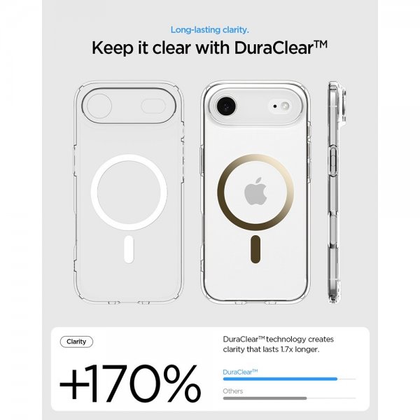 Spigen iPhone Air Skal Ultra Hybrid MagFit Clear Gold