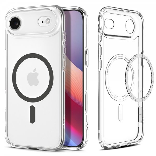 Spigen iPhone Air Skal Ultra Hybrid MagFit Clear Graphite