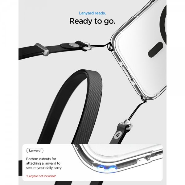 Spigen iPhone Air Skal Ultra Hybrid MagFit Clear Graphite