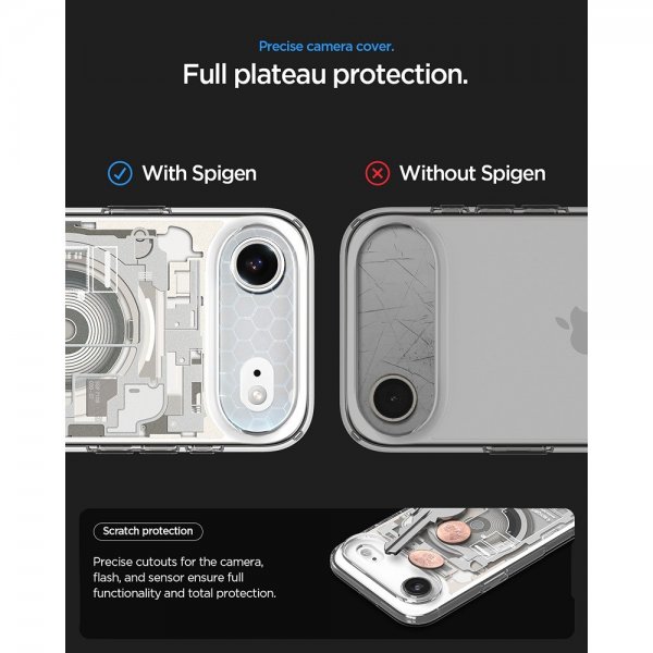Spigen iPhone Air Skal Ultra Hybrid Zero One MagFit Natural Titanium