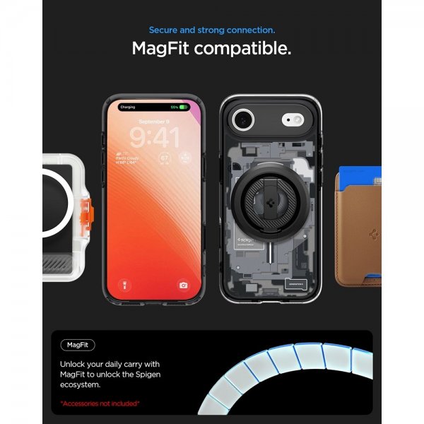 Spigen iPhone Air Skal Ultra Hybrid Zero One MagFit Svart