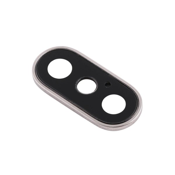 iPhone X Kameralins med Ram - Vit