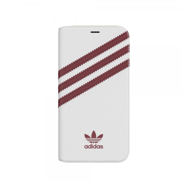 Adidas iPhone X/Xs Fodral OR Booklet Case SS19 Burgundy White