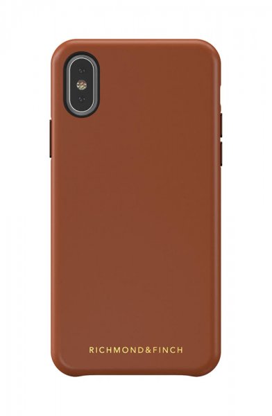 Richmond & Finch iPhone X/Xs Fodral Wallet Löstagbart skal Brun
