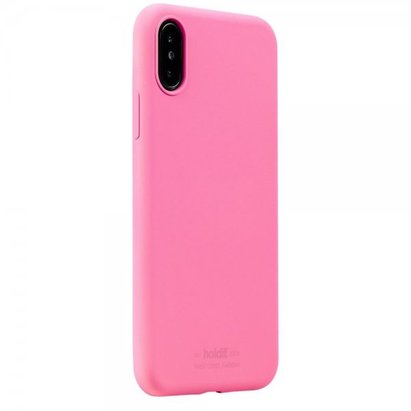holdit iPhone X/Xs Skal Silikon Bright Pink