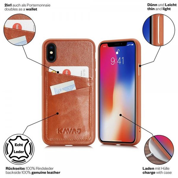 KAVAJ iPhone X/Xs Skal Tokyo Brun