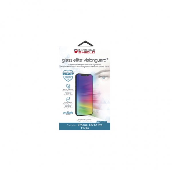 ZAGG InvisibleShield iPhone Xr/11/iPhone 12/12 Pro Skärmskydd Glass Elite VisionGuard+