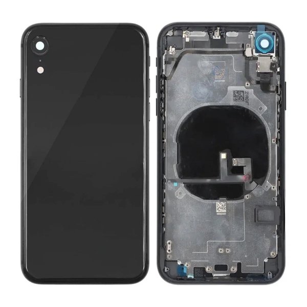 iPhone XR Baksida med Komplett Ram Premium - Svart