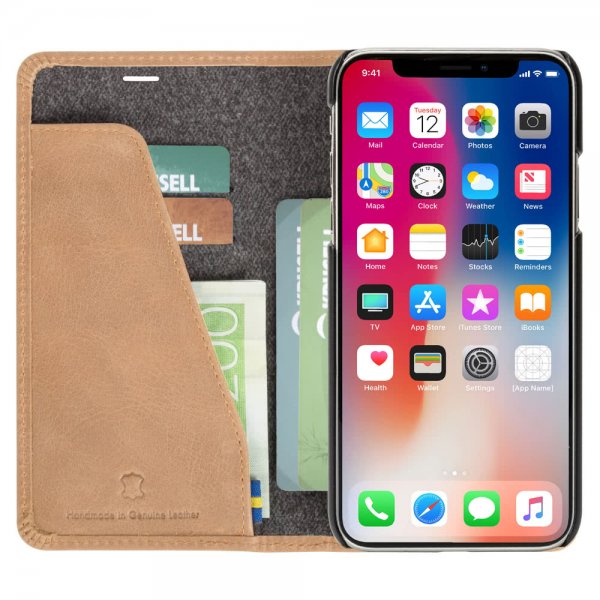 Krusell iPhone Xr Fodral Sunne FolioWallet Vintage Nude