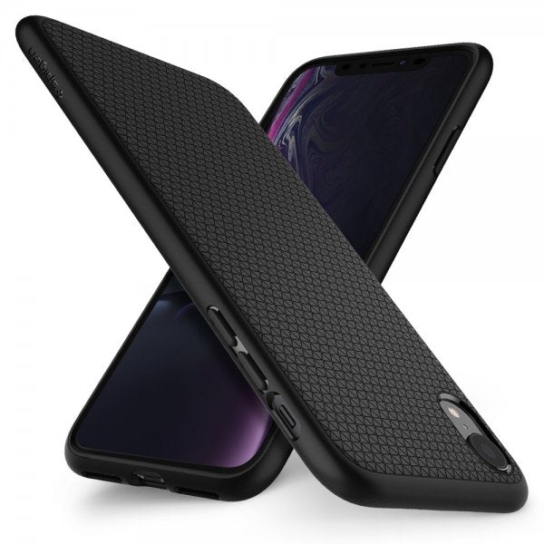 Spigen iPhone Xr Skal Liquid Air Matte Black