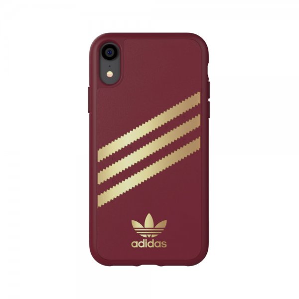 Adidas iPhone Xr Skal OR Moulded Case FW18 SUEDE Burgundy Gold