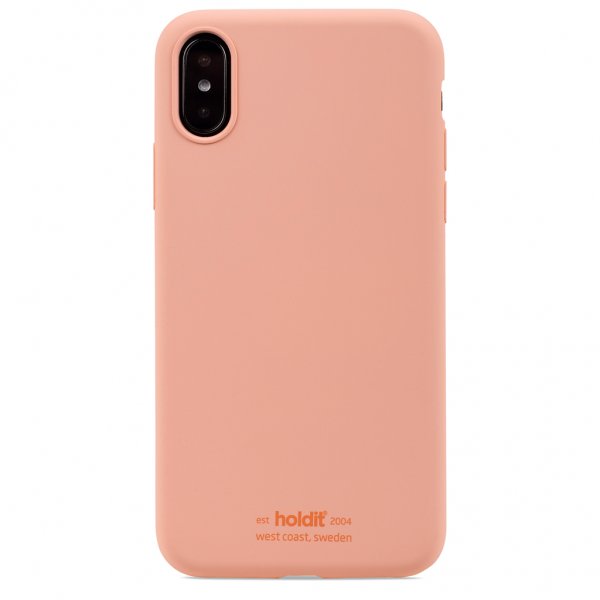holdit iPhone X/Xs Skal Silikon Pink Peach