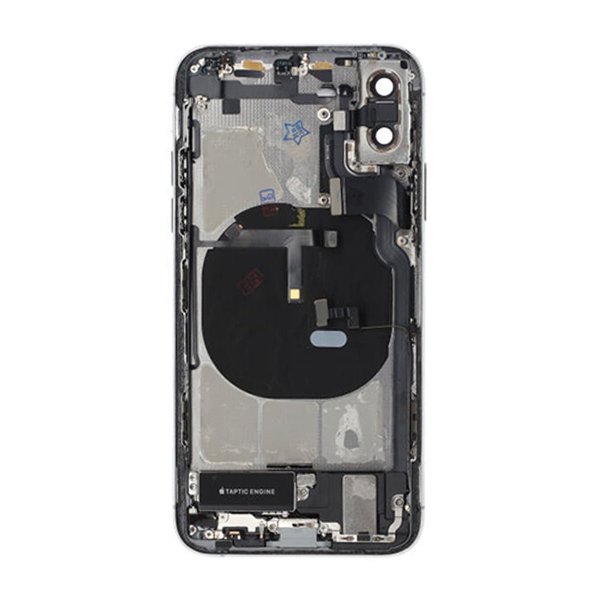 iPhone XS Baksida med Komplett Ram - Vit