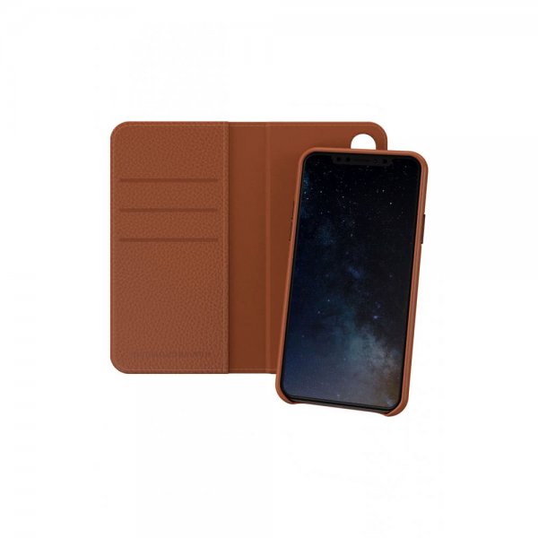 Richmond & Finch iPhone Xs Max Fodral Wallet Löstagbart Skal Brun