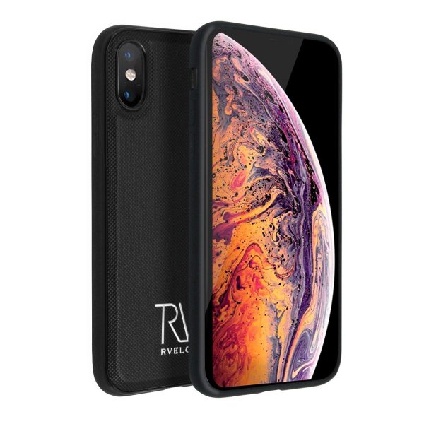 Rvelon iPhone Xs Max Fodral Magnetiskt Avtagbart Skal Svart