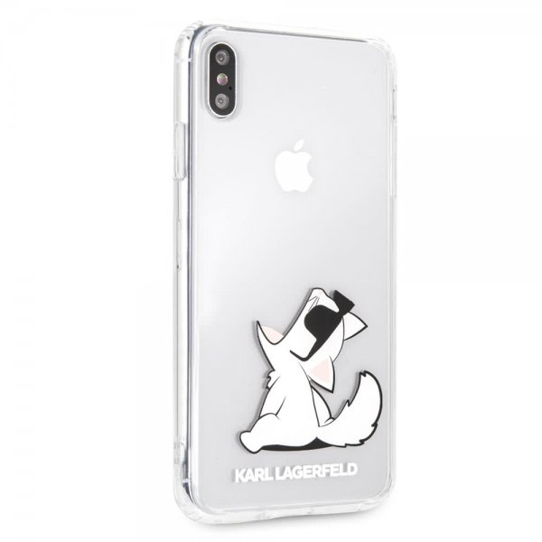Karl Lagerfeld iPhone Xs Max Skal Fun Choupette Transparent