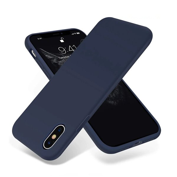 Rvelon iPhone X/iPhone Xs Skal Silikon Blå