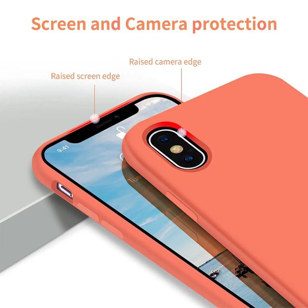 Rvelon iPhone X/iPhone Xs Skal Silikon Rosa
