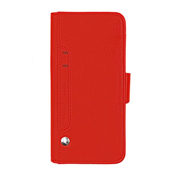 iPhone X/iPhone Xs Fodral Utfällbart Kortfack Röd