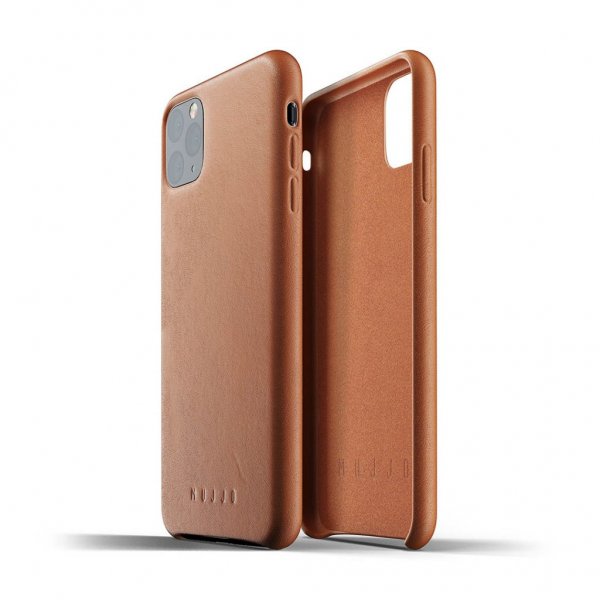 Mujjo iPhone 11 Pro Max Skal Full Leather Case Tan