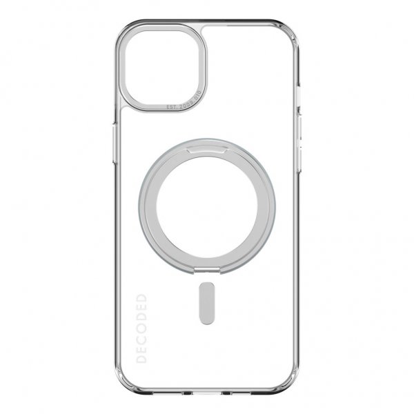 Decoded iPhone 15 Plus Skal Recycled Plastic Transparant Loop Stand Back Cover Klar