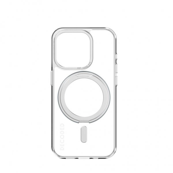 Decoded iPhone 15 Pro Skal Recycled Plastic Transparant Loop Stand Back Cover Klar