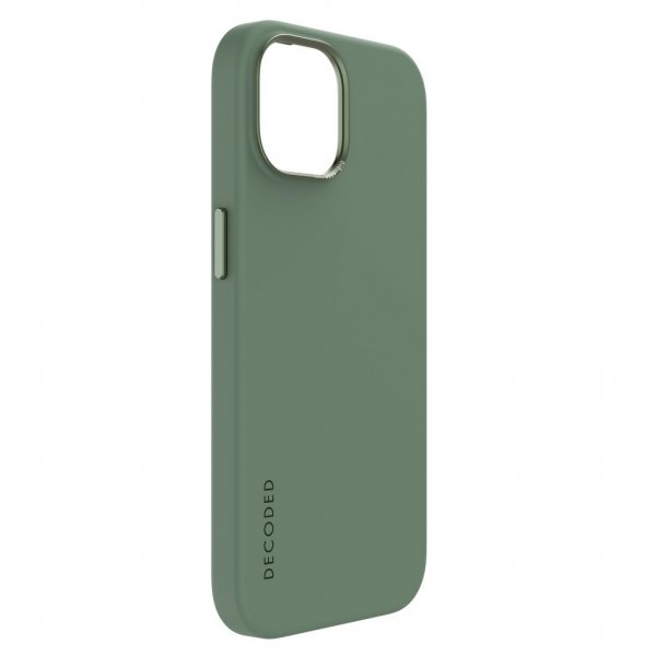 Decoded iPhone 15 Plus Skal Silicone Backcover Sage Leaf Green