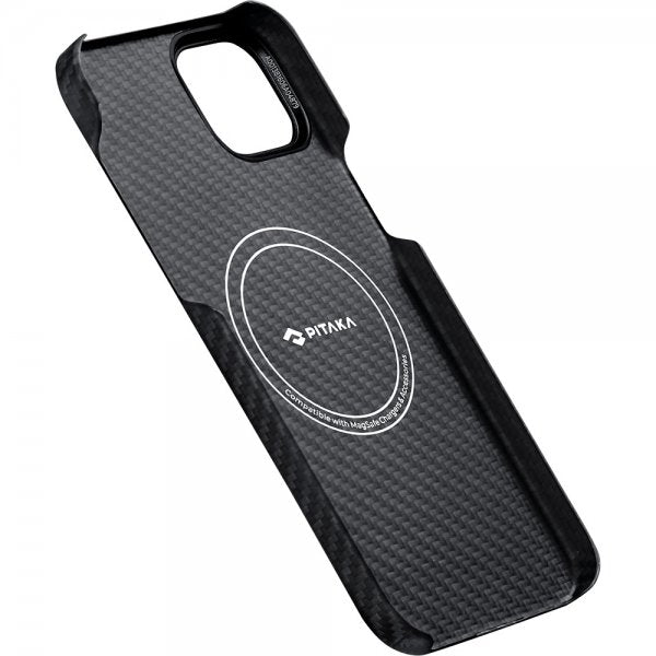 Pitaka iPhone 15 Plus Skal MagEZ Case 4 Black/Grey Twill