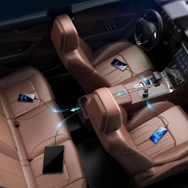 Joyroom Billaddare JR-CL29 70W 4 Port Car Charger